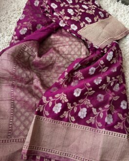 Georgette Jaal Crush Saree