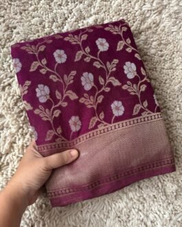 Georgette Jaal Crush Saree