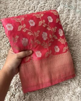 Georgette Jaal Crush Saree