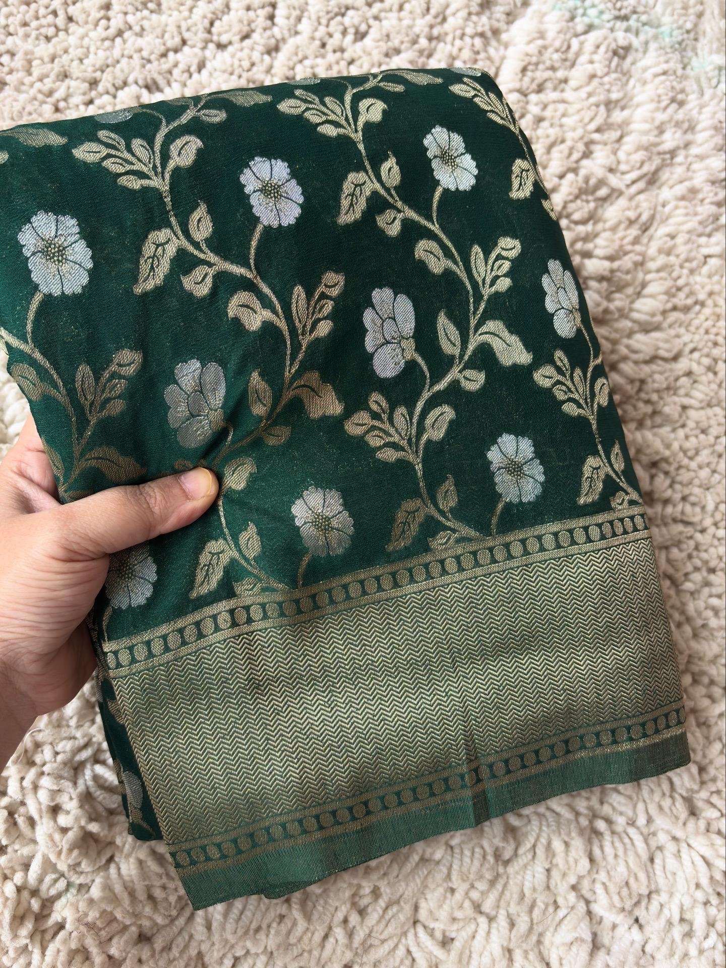 Georgette Jaal Crush Saree