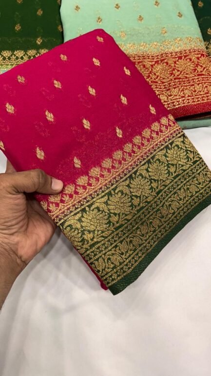 Khadi Georgette Sarees