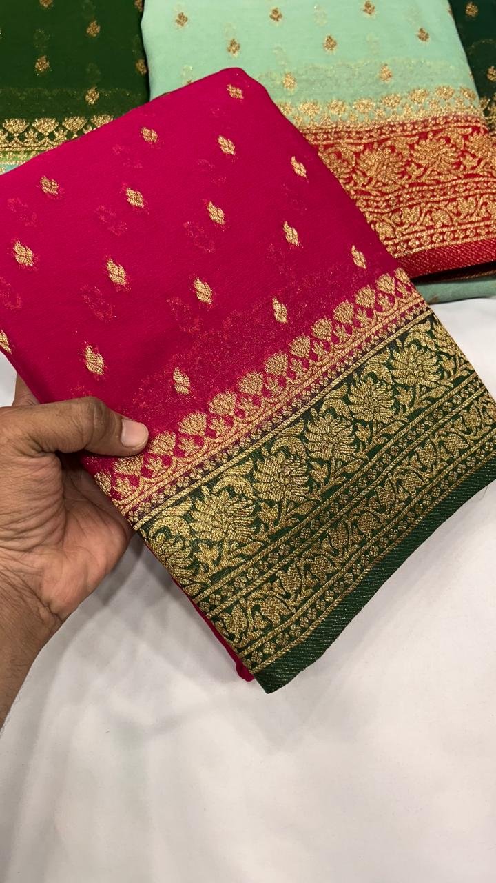 Khadi Georgette Sarees