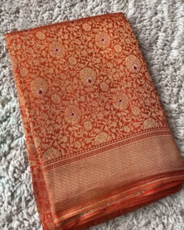 Pure Brocade Crape Silk Sarees