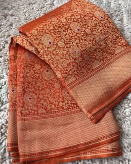 Pure Brocade Crape Silk Sarees