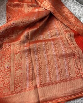 Pure Brocade Crape Silk Sarees