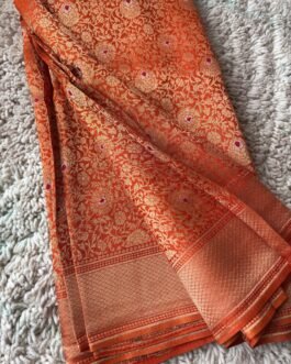 Pure Brocade Crape Silk Sarees