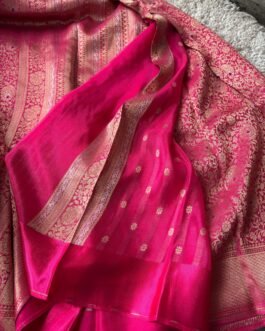 Pure Brocade Crape Silk Sarees