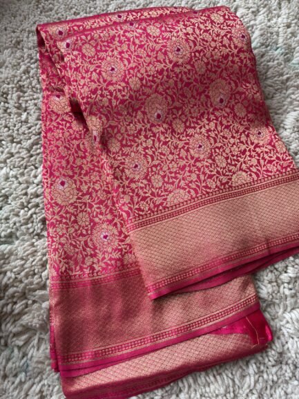 Pure Brocade Crape Silk Sarees