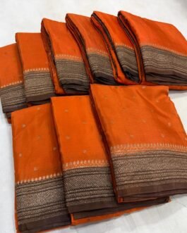 Premium Banaras Crepe Silk Saree