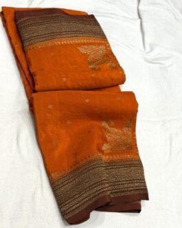 Premium Banaras Crepe Silk Saree