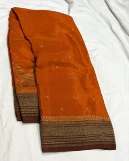 Premium Banaras Crepe Silk Saree