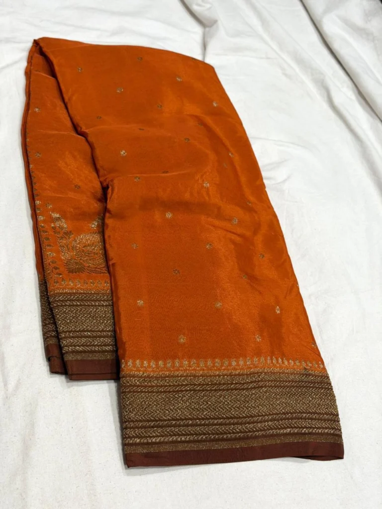 Premium Banaras Crepe Silk Saree