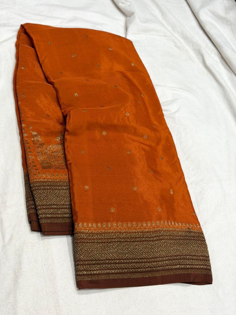 Premium Banaras Crepe Silk Saree