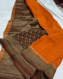 Premium Banaras Crepe Silk Saree