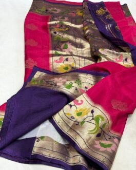 Premium Paithani Soft Silk Sarees