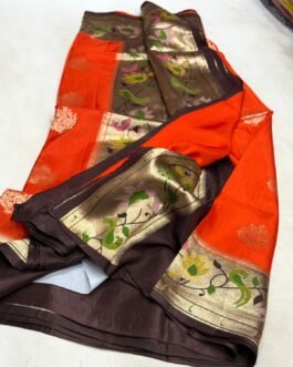 Premium Paithani Soft Silk Sarees