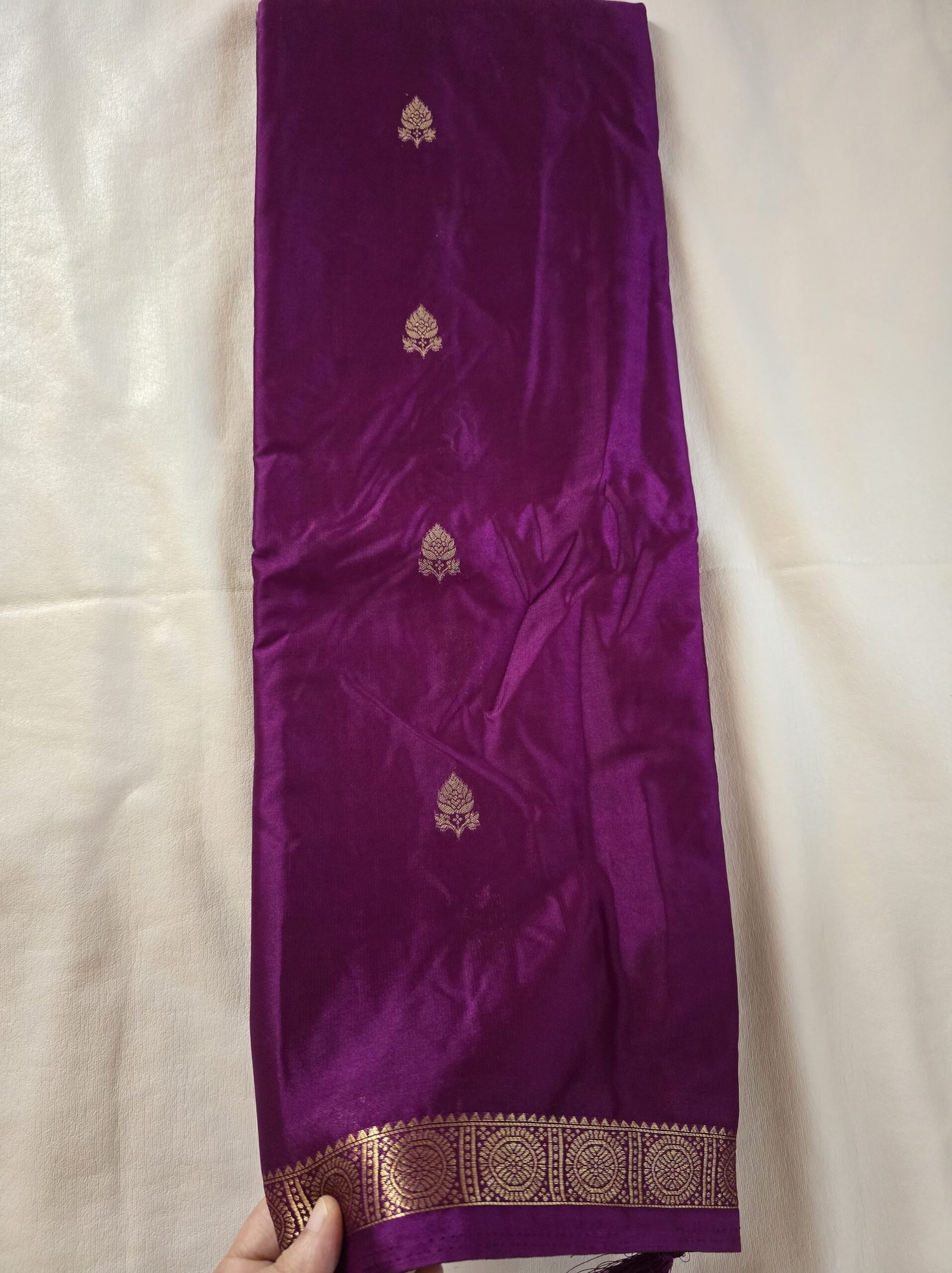 Semi Mysore Crepe Silk saree