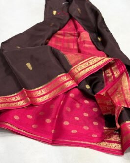 Pure Chinnon Crape Silk Sarees