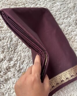 Semi Mysore Crepe Silk Sarees