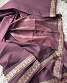 Semi Mysore Crepe Silk Sarees