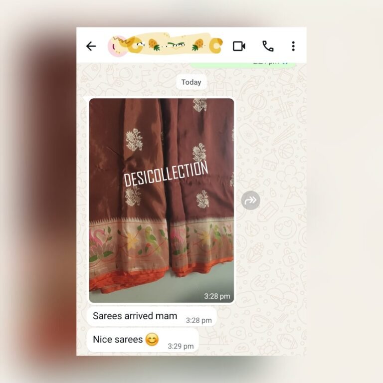 Customer feedback from Chanappa at DesiCollections