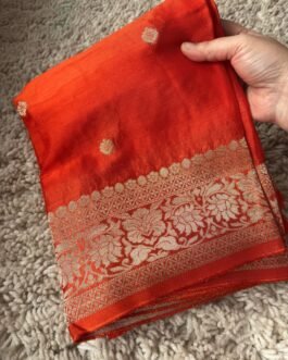 Premium Banaras Khadi Chiffon Saree
