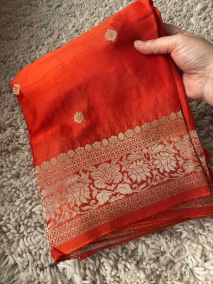 Premium Banaras Khadi Chiffon Saree