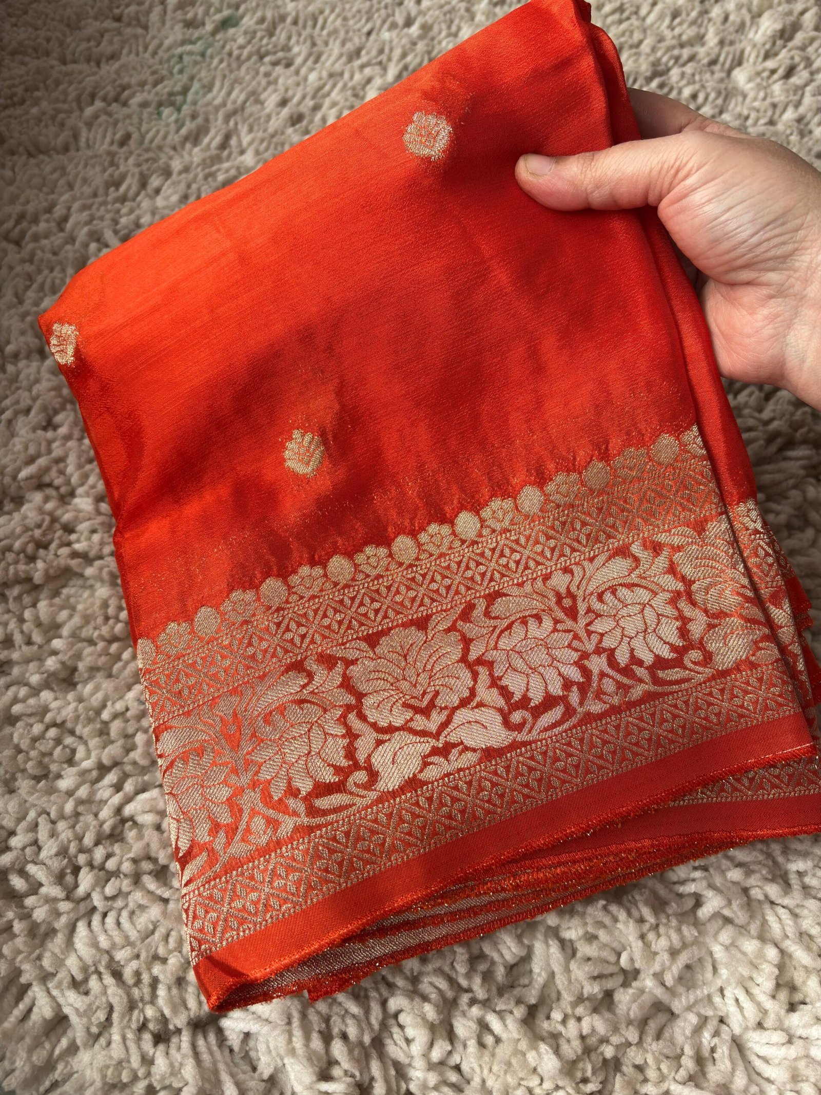 Premium Banaras Khadi Chiffon Saree
