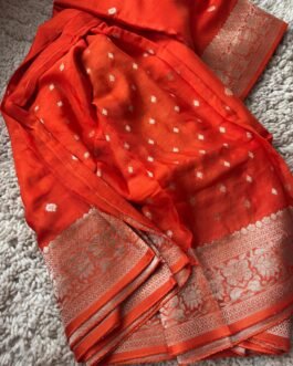 Premium Banaras Khadi Chiffon Saree