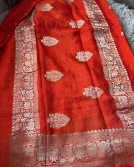 Premium Banaras Khadi Chiffon Saree