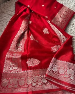 Premium Banaras Khadi Chiffon Saree