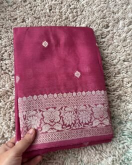 Premium Banaras Khadi Chiffon Saree