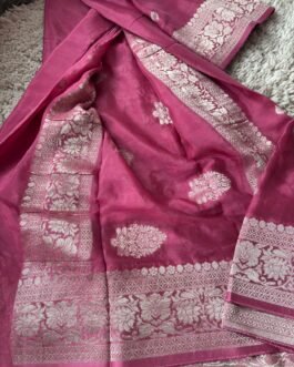 Premium Banaras Khadi Chiffon Saree