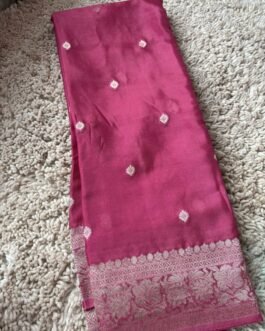 Premium Banaras Khadi Chiffon Saree