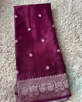 Premium Banaras Khadi Chiffon Saree