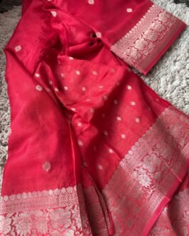Premium Banaras Khadi Chiffon Saree