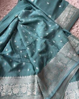 Premium Banaras Khadi Chiffon Saree