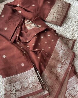 Premium Banaras Khadi Chiffon Saree