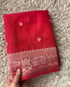 Premium Banaras Khadi Chiffon Saree
