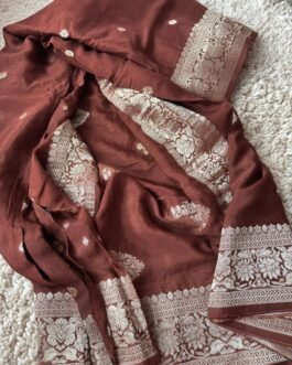 Premium Banaras Khadi Chiffon Saree