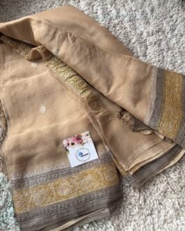 Pure Banaras Khadi Chiffon 3d Sarees