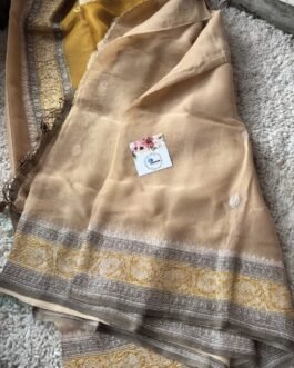Pure Banaras Khadi Chiffon 3d Sarees