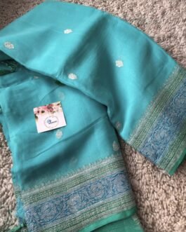 Pure Banaras Khadi Chiffon 3d Sarees