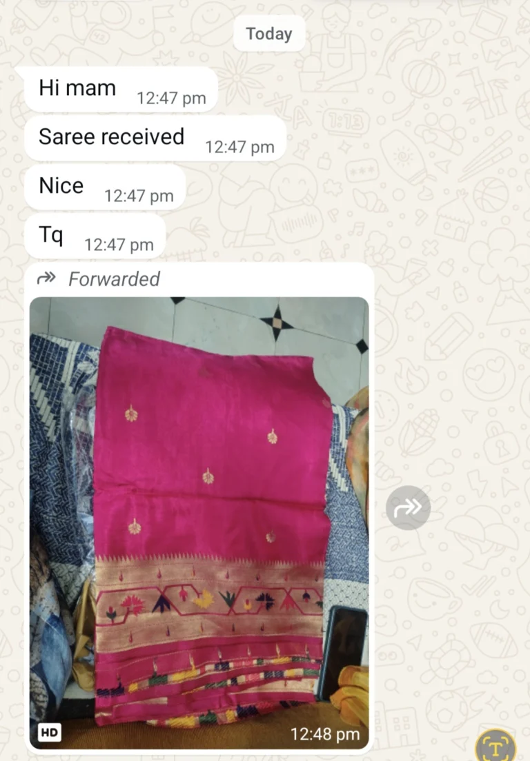Customer feedback from Bhagya shree at DesiCollections