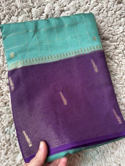 Premium Chinnon Checks Saree