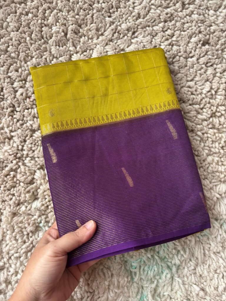Premium Chinnon Checks Saree