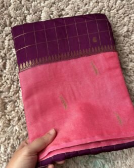 Premium Chinnon Checks Saree