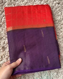 Premium Chinnon Checks Saree