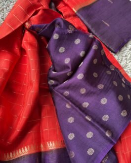 Premium Chinnon Checks Saree