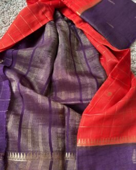 Premium Chinnon Checks Saree